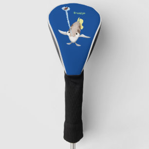Couvre-club De Golf Illustration de dessin animé de poisson archer mig