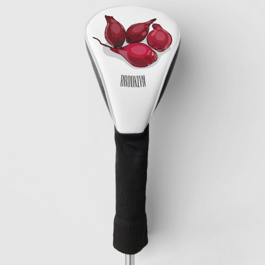 Couvre-club De Golf Illustration de dessin animé Shallot (Devant)