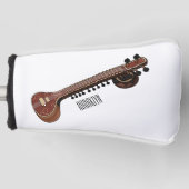 Couvre-club De Golf Illustration de dessin de Sitar (Devant)
