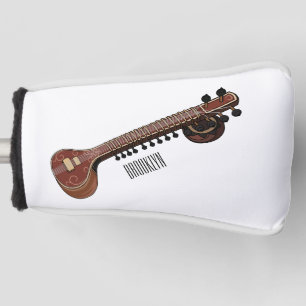 Couvre-club De Golf Illustration de dessin de Sitar