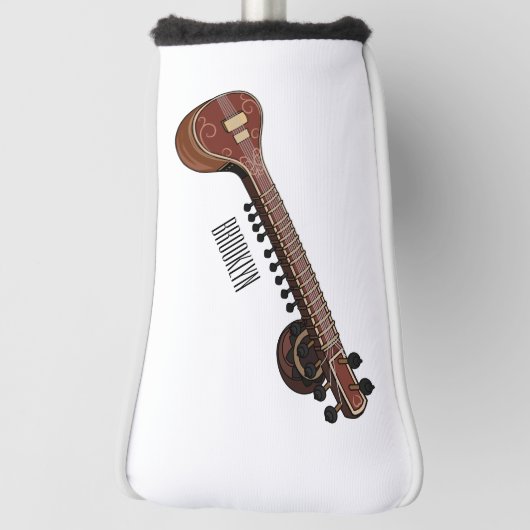 Couvre-club De Golf Illustration de dessin de Sitar (Tourné à 90°)