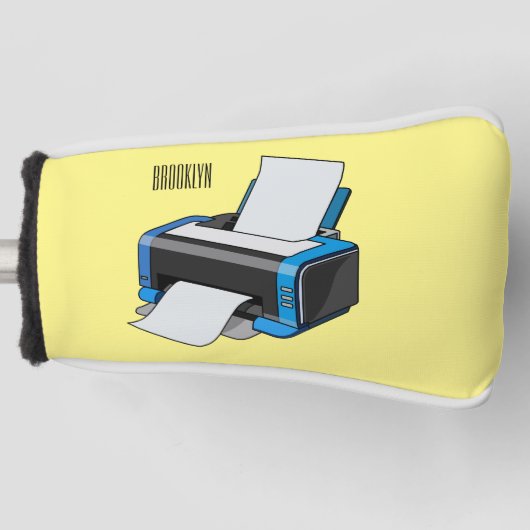 Couvre-club De Golf Illustration de dessin d'imprimante (Devant)