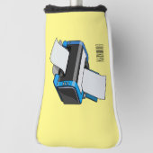 Couvre-club De Golf Illustration de dessin d'imprimante (Tourné à 90°)