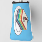 Couvre-club De Golf Illustration de gâteau arc-en-ciel (Tourné à 90°)