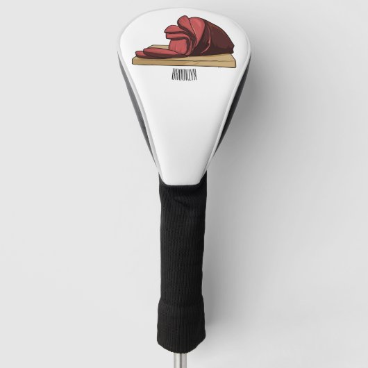 Couvre-club De Golf Illustration de jambon (Devant)