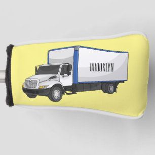 Couvre-club De Golf Illustration de la caricature du camion-boîte