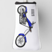 Couvre-club De Golf Illustration de la moto à hélico (Tourné à 90°)