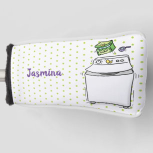 Couvre-club De Golf Illustration de lave-linge mignonne
