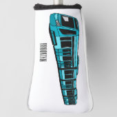 Couvre-club De Golf Illustration de locomotive électrique (Tourné à 90°)