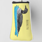 Couvre-club De Golf Illustration de Loon bird (Tourné à 90°)