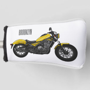 Couvre-club De Golf Illustration de moto Cruiser