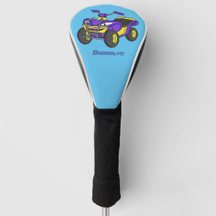 Couvre-club De Golf Illustration de moto Purple Quad