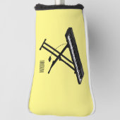 Couvre-club De Golf Illustration de piano clavier (Tourné à 90°)