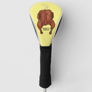 Couvre-club De Golf Illustration de poulet rôti