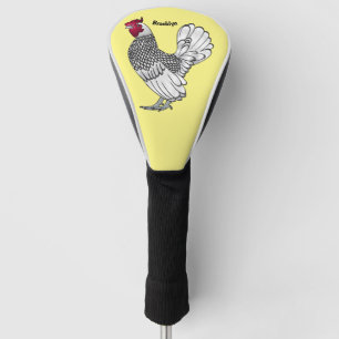 Couvre-club De Golf Illustration de poulet Sebright