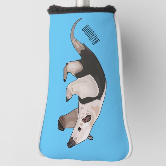 Couvre-club De Golf Illustration de Tamandua (Tourné à 90°)