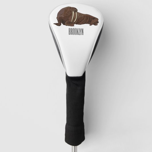 Couvre-club De Golf Illustration de Walrus (Devant)