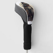 Couvre-club De Golf Illustration détaillée du samouraï (Incliné)