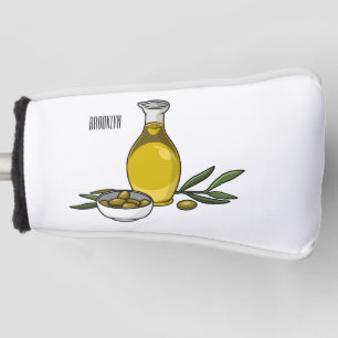 Couvre-club De Golf Illustration d'huile d'olive