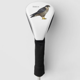 Couvre-club De Golf Illustration d'oiseau de faucon pèlerin