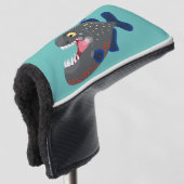 Couvre-club De Golf Illustration drôle de piranha affamée (Devant 3/4)