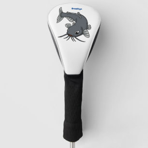 Couvre-club De Golf Illustration du poisson-chat mignon