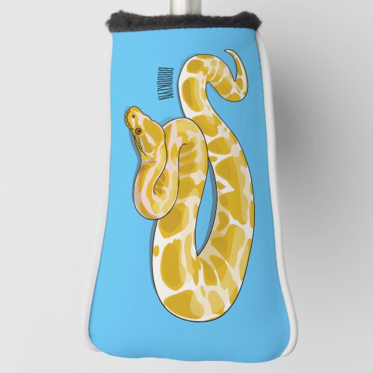 Couvre-club De Golf Illustration du serpent python birman (Tourné à 90°)