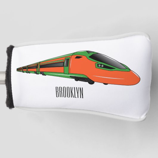 Couvre-club De Golf Illustration du train à balles (Devant)