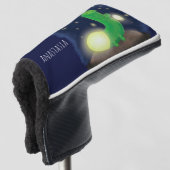 Couvre-club De Golf Illustration du ver vert mou (Devant 3/4)