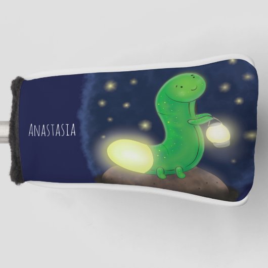 Couvre-club De Golf Illustration du ver vert mou (Devant)