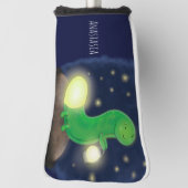 Couvre-club De Golf Illustration du ver vert mou (Tourné à 90°)