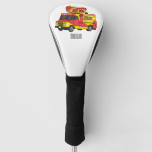 Couvre-club De Golf Illustration d'un camion de nourriture pour chien 