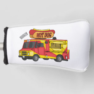 Couvre-club De Golf Illustration d'un camion de nourriture pour chien 