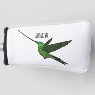 Couvre-club De Golf Illustration d'un colibri à bec épée