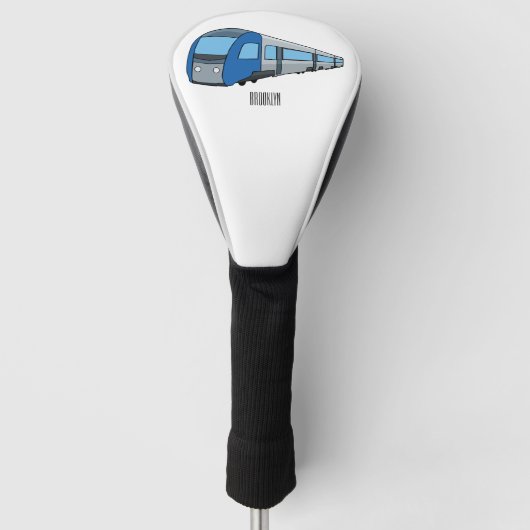 Couvre-club De Golf Illustration d'un train électrique (Devant)