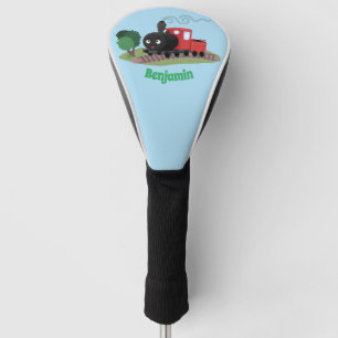 Couvre-club De Golf Illustration d'une locomotive à vapeur mûre
