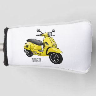 Couvre-club De Golf Illustration d'une moto cyclable