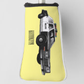 Couvre-club De Golf Illustration d'une voiture de police (Tourné à 90°)