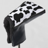 Couvre-club De Golf Impression de vache noire et blanche (Devant 3/4)