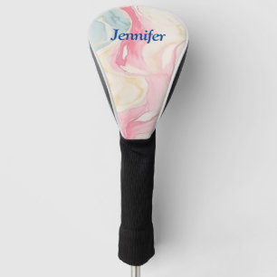 Couvre-club De Golf Impression Pastel Abstrait
