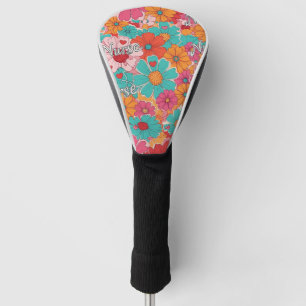 Couvre-club De Golf Infirmière Colorée Motif Floral (1)