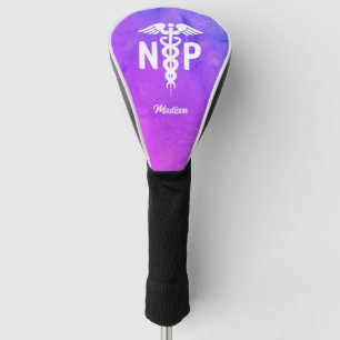 Couvre-club De Golf Infirmière personnalisée Praticien Purple Rose Per