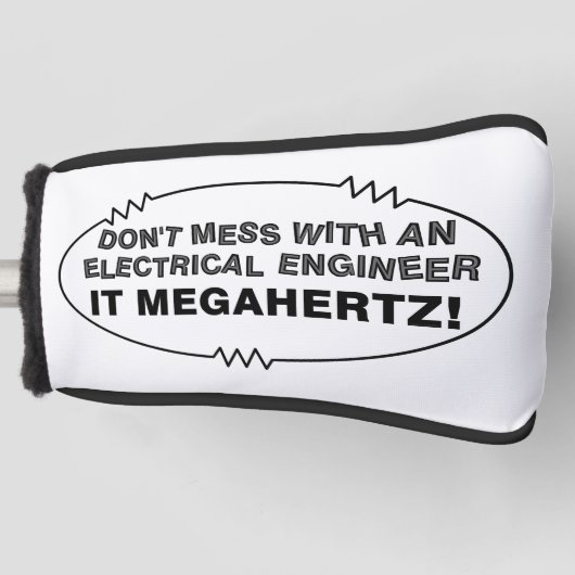 Couvre-club De Golf Ingénieur électrique Megahertz Oval (Devant)