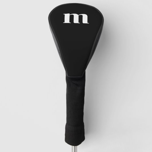Couvre-club De Golf Initiale Monogramme Moderne (Devant)