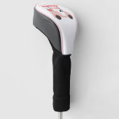 Couvre-club De Golf Initiale monogramme rose (Incliné)
