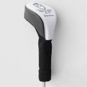 Couvre-club De Golf Initiales de monogramme de garçon d'honneur Nom de (Incliné)
