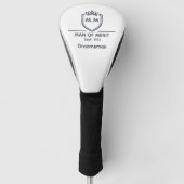 Couvre-club De Golf Initiales de monogramme de garçon d'honneur Nom de (Devant)