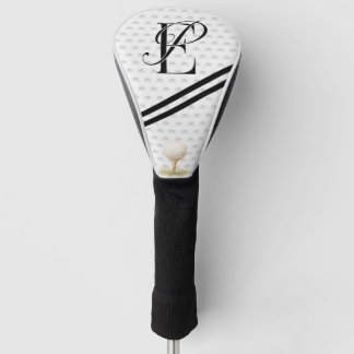 Couvre-club De Golf initiales de typographie monogramme E+P