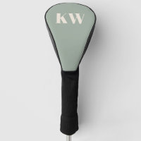 Initiales Monogramme Vert Sauge Moderne Personnali