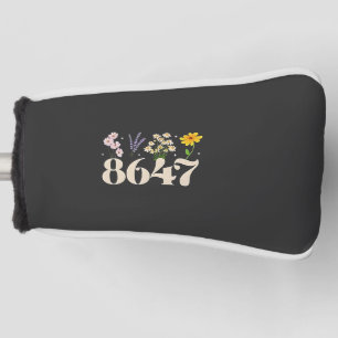 Couvre-club De Golf intage 8647, Anti Trump, Floral Feminist, Subtle